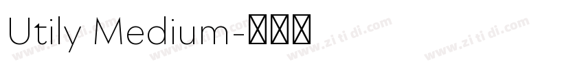 Utily Medium字体转换